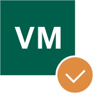 Image of a Virtual Machine with a tick to signify it has been checked